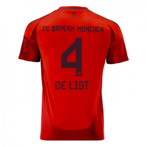 Maillot de Foot FC Bayern Munich Matthijs de Ligt 4 Domicile 2024-25 Maillot de Foot FC Bayern Munich Matthijs de Ligt 4 Domicile 2024-25